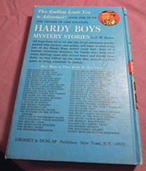 Hardy Boys 44 The Haunted Fort White end pages hard cover mystery Adventure 1982