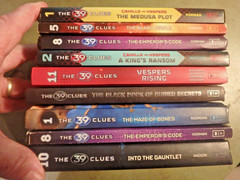 4K – 9 volumes of ” THE 39 CLUES” books- soft & hardcover 2010’s