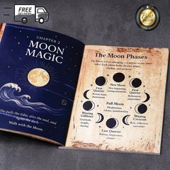 Witchcraft Grimoire Book of Shadows Journal Moon Phases Herbal Lore 77 Pages
