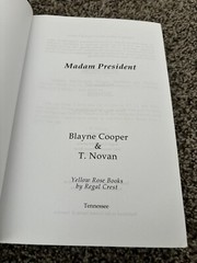 MADAM PRESIDENT & First Lady Lot Of Paperbacks By Blayne Cooper & T Novan