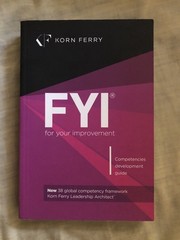 FYI: For Your Improvement – Competencies Development Guide