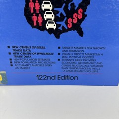 Oversized 1991 Rand McNally Commercial Atlas and Marketing Guide 122nd Edition