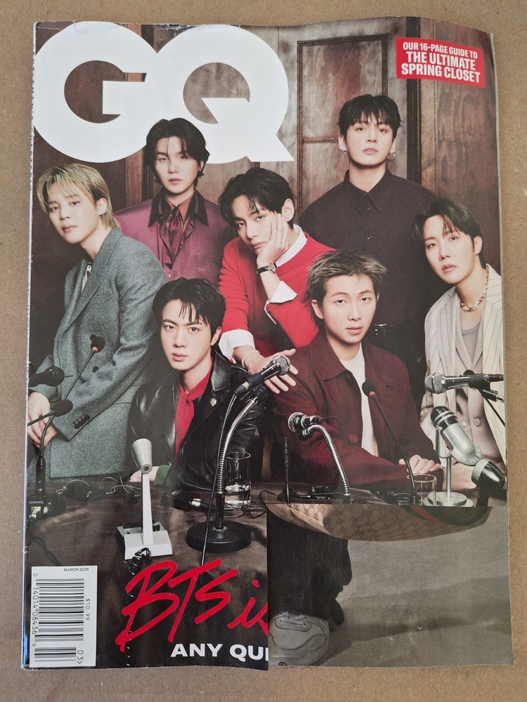 BTS K-Pop GQ Magazine March 2026 Industry Kit Harington Cade Cunninghan NEW