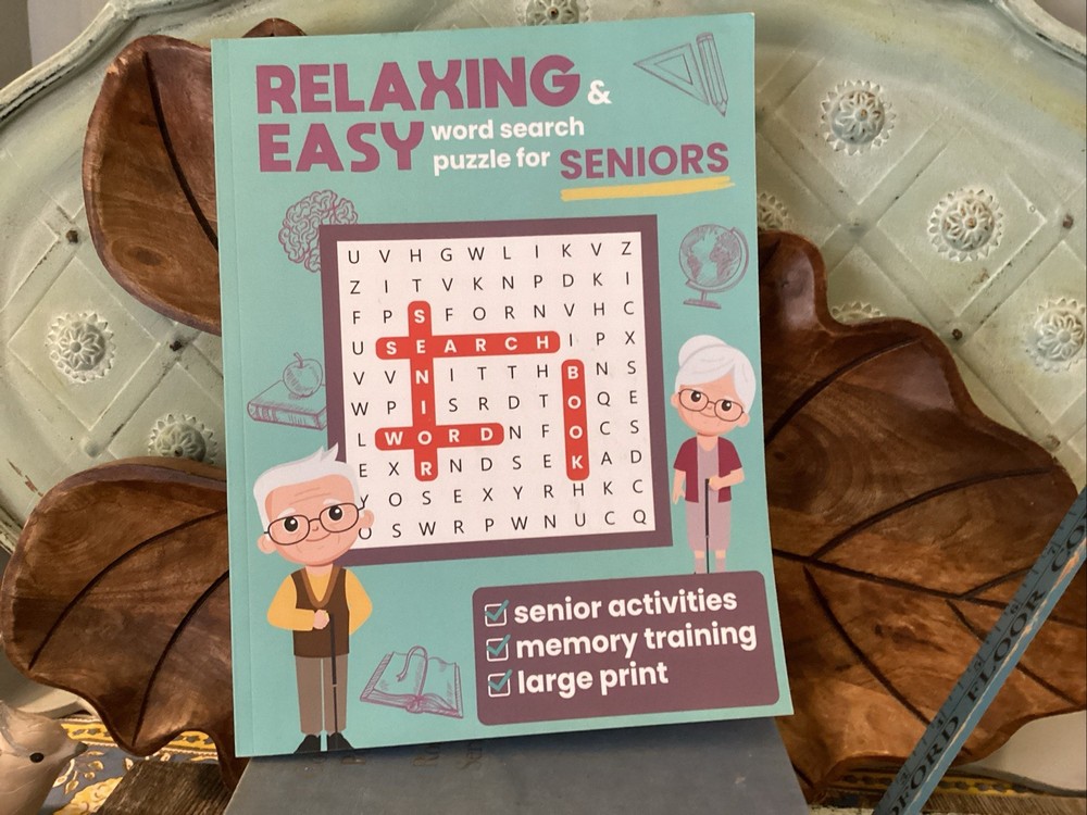 relaxing and easy word search for seniors Large Print Memory Care 50 Puzzles