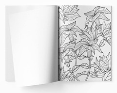 Flowers Coloring Book for adults Multicolor