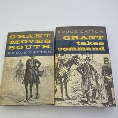 Grant Moves South & Grant Takes Command Bruce Catton Two Vols HC Little Brown co