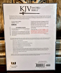 KJV Sword Bible (Large Print, Dark Mahogany Genuine Leather) New in Box / Sealed
