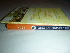 Lot of 2 Softcover Books by George Orwell – 1984 – Animal Farm : Like-New