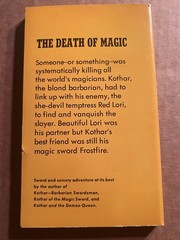 Kothar and The Wizard Slayer by Gardner F. Fox Belmont 1970