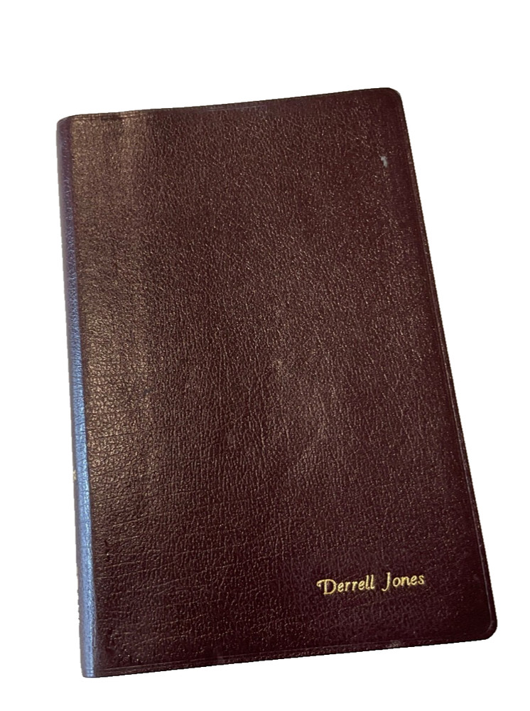 Bible NIV 1984 Thinline Burgundy Bonded Leather Sewn Binding Good Condition