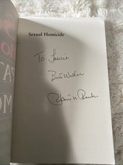 Signed !Sexual Homicide : Patterns and Motives by John E. Douglas, Robert K. X4