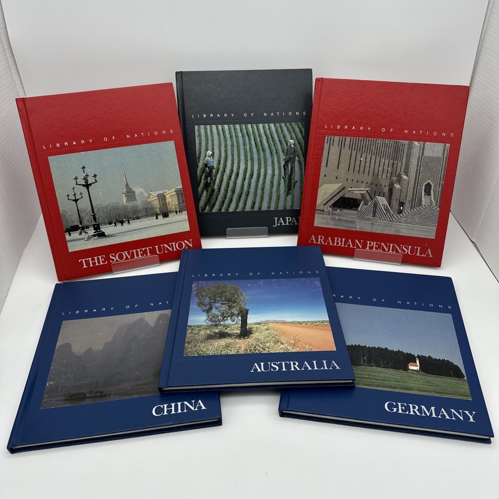 The Library of Nations 6 Volumes Time Life Hardcover Books Home School Library