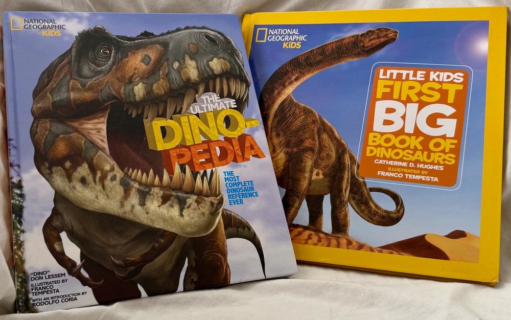 Lot 2 Dinosaur books National Geographic Kids Dino-Pedia and First Big Book