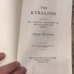 The Kybalion Hermetic Philosophy By Three Initiates Yogi Publication Society HC