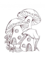 Best Mushroom Coloring Book red cap mushrooms 108 Pages 8.5 x 11 for All Ages