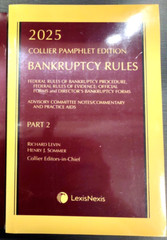 2025 Collier on Bankruptcy Rules Pamphlet Edition -vol. 2 Lexis Nexis New