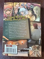 Restaurant to Another World / Light Novel / Vol. 1 by Junpei Inuzuka – 1st PRINT