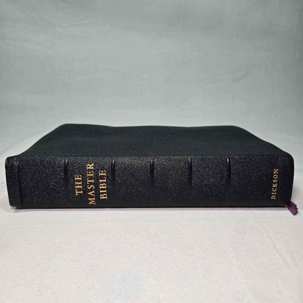 The Master Bible Dickson Vintage 1967 Revised & Enlarged Indexed Morocco Leather