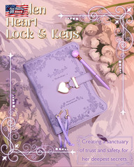 Hi! SCI Diary with Lock and Keys for Girls & Women, 360 Pages Journal with Lock