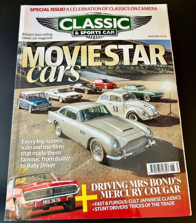 Classic & Sports Car Auto Magazine * June 2025 * Movie Star Cars