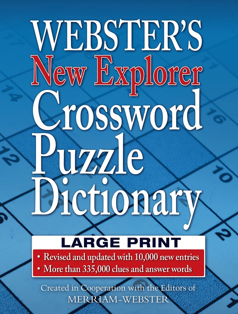 Webster’s New Explorer Crossword Puzzle Dictionary, Third Edition, Large Pri…