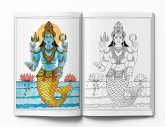 Gods and Goddesses – Spiritual Coloring Book Multicolor