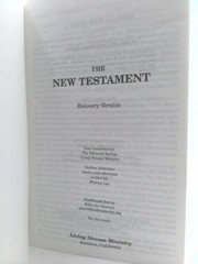New Testament Recovery Version (large 9 1/4 x 6 1/4, black)