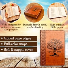 Personalized Family Bible | Custom KJV Family Tree Study Bible | Engraved Bible
