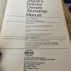Haynes Owners Workshop Manual Jaguar XJ6 1968-1979 Series 1,2,3 258 cu in* 6 cyl