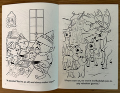 RUDOLPH THE RED-NOSED REINDEER Golden Books STICKER FUN Rare 1997 Unused MINT!