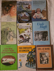 Lot of 9 VTG Weekly Reader books – various titles/authors. See description for l