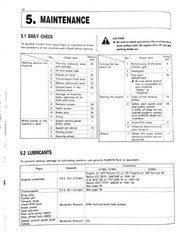 KUBOTA G2000 G1900 G1800 Operators Manual TOUGH BINDING – PROTECTIVE COVERED