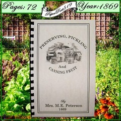 1869 Preserving, Pickling & Canning, Fruit Manual Book 88 Pages