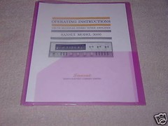 SANSUI 3000 STEREO RECEIVER OPERATING INSTRUCTIONS IN COLOR 24 PAGES