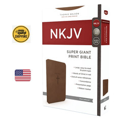 NKJV Super Giant Print Bible 16pt | Imitation Leather | Large Print | BRAND NEW