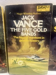 Jack Vance 7 Vintage Paperback Sci-Fi Novels Daw Books/Dell Great Lot!!