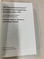 Unsocial Social Science Economics and Neighboring Disciplines Since 1945 VG