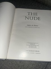 The Nude Andre De Dienes, hardcover, 1967 B&W Nude Photography