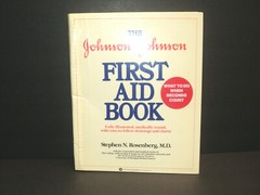 Johnson & Johnson First Aid Book, 1985 Hard Cover 174 Pages