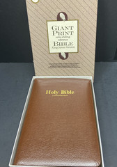 Holy Bible King James Giant Print Brown Bonded Leather Christian Heritage Publ