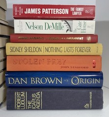16 Mystery Thriller Crime Detective Novels – Assorted Fiction Book Lot