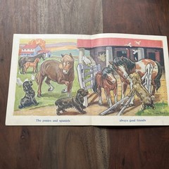 Vintage Linenette Books Animal Friends lot of 4 Sam’l Gabriel Sons & Co. 1941