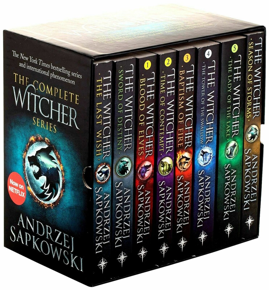 NEW The Witcher Complete Collection 8 Books Series Library Set – Now on Netflix!