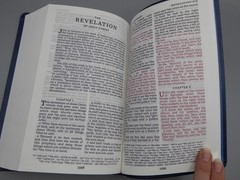 King James Version Bible, Large Giant Print 11.5-Pt, Blue Leather-Soft Cover