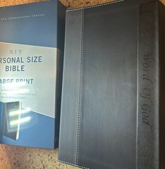 NIV MAGNETIC CLOSURE LARGE PRINT 11.5pt “Word Of God” Personal Bible Leathersoft