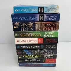 Vince Flynn Lot of 10 Political Thrillers Mitch Rapp novels Books 3 5 8-12 15-17
