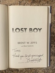 Lost Boy SIGNED by Brent W. Jeffs – 1st Printing Very Good + Hardcover
