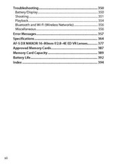 Nikon D500 Instruction Owners Manual User Guide 428 Pages -Coil Bound