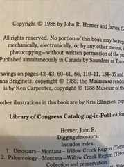 Digging Dinosaurs; J. Horner & J. Gorman; 1988; Workman Publ.; HC DJ. E17