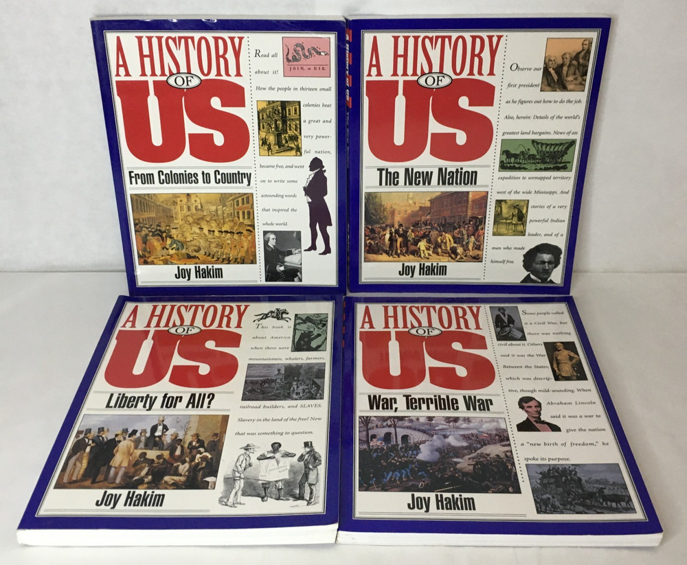 A History of US Lot Of 4 by Joy Hakim – Volumes 3-6 (3 4 5 6)